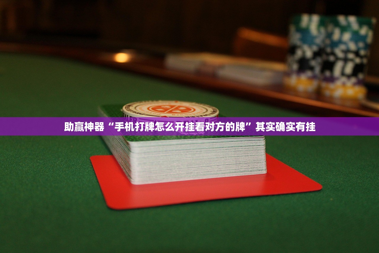 助赢神器“手机打牌怎么开挂看对方的牌”其实确实有挂