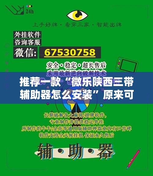 推荐一款“微乐陕西三带辅助器怎么安装	”原来可以开挂