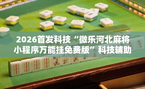 2026首发科技“微乐河北麻将小程序万能挂免费版	”科技辅助神器手机版