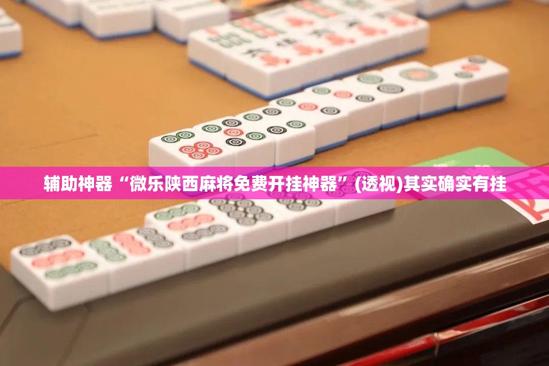 辅助神器“微乐陕西麻将免费开挂神器	”(透视)其实确实有挂
