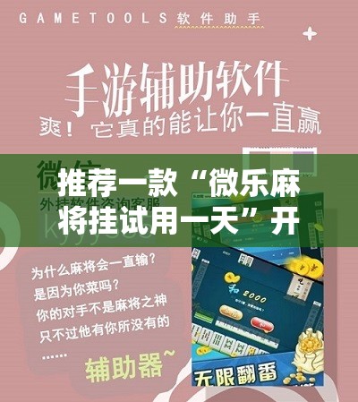 推荐一款“微乐麻将挂试用一天”开挂详细教程