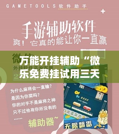 万能开挂辅助“微乐免费挂试用三天”(辅助神器)开挂详细教程