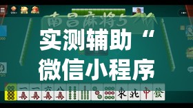 实测辅助“微信小程序微乐麻将有没有挂”开挂(透视)辅助神器