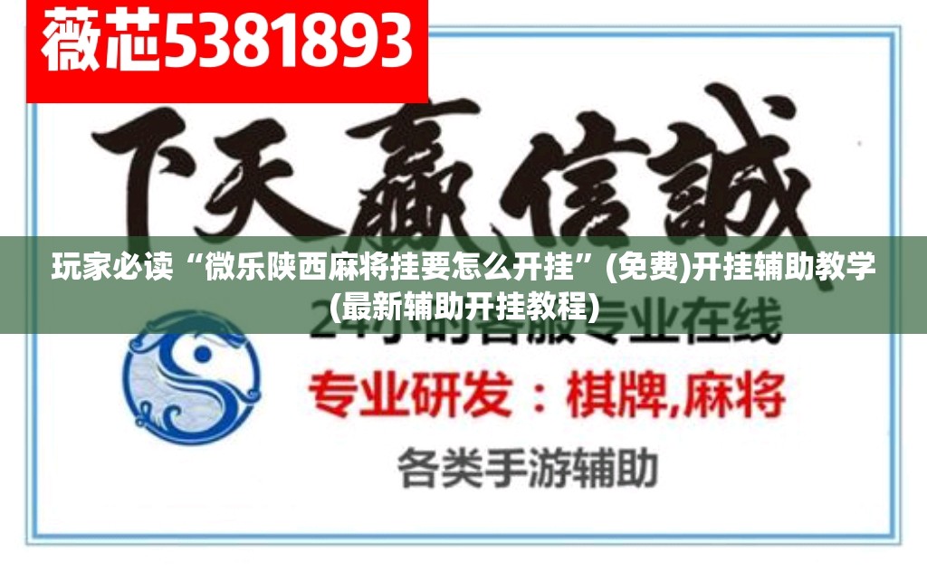 玩家必读“微乐陕西麻将挂要怎么开挂	”(免费)开挂辅助教学(最新辅助开挂教程)