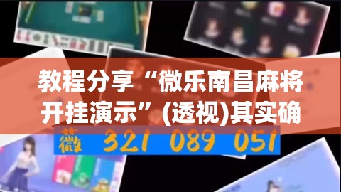 教程分享“微乐南昌麻将开挂演示”(透视)其实确实有挂