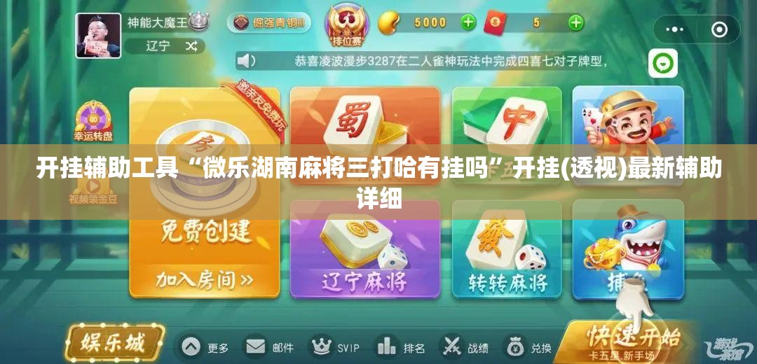 开挂辅助工具“微乐湖南麻将三打哈有挂吗	”开挂(透视)最新辅助详细