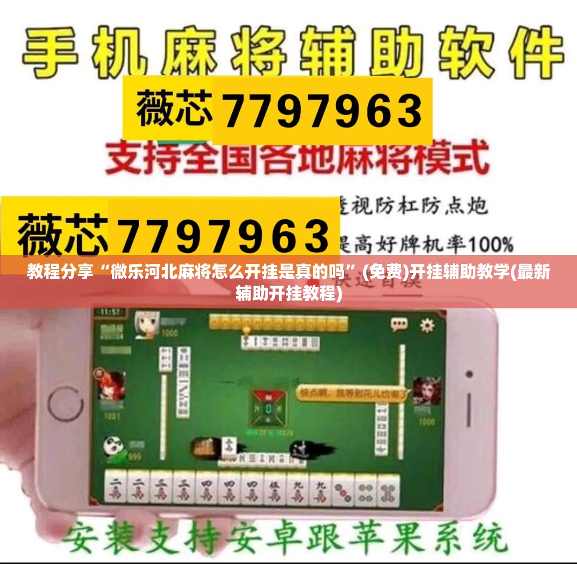 教程分享“微乐河北麻将怎么开挂是真的吗	”(免费)开挂辅助教学(最新辅助开挂教程)