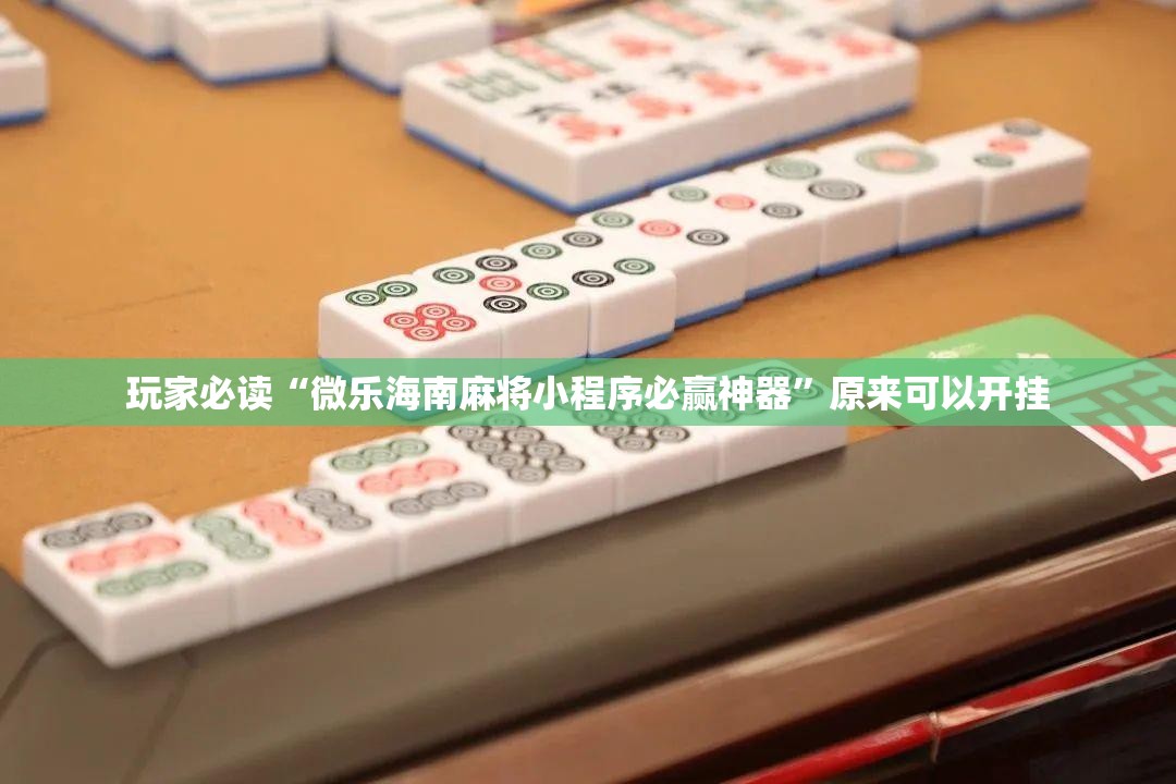 玩家必读“微乐海南麻将小程序必赢神器”原来可以开挂