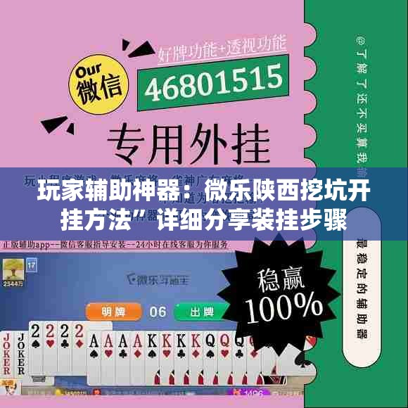 玩家辅助神器：微乐陕西挖坑开挂方法”详细分享装挂步骤