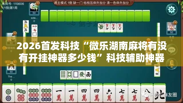 2026首发科技“微乐湖南麻将有没有开挂神器多少钱”科技辅助神器手机版