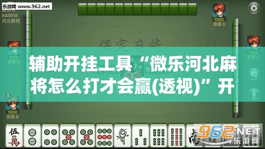 辅助开挂工具“微乐河北麻将怎么打才会赢(透视)”开挂辅助脚本+详细开挂安装教程
