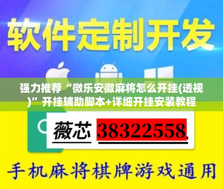 强力推荐“微乐安徽麻将怎么开挂(透视)”开挂辅助脚本+详细开挂安装教程