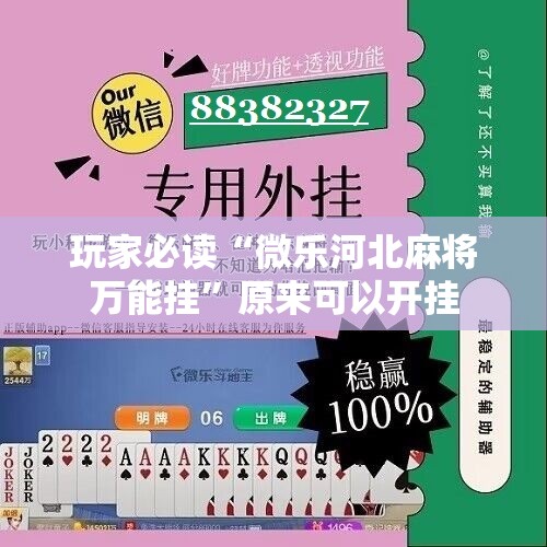 玩家必读“微乐河北麻将万能挂”原来可以开挂