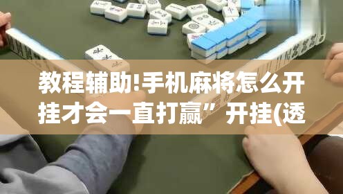 教程辅助!手机麻将怎么开挂才会一直打赢”开挂(透视)最新辅助详细