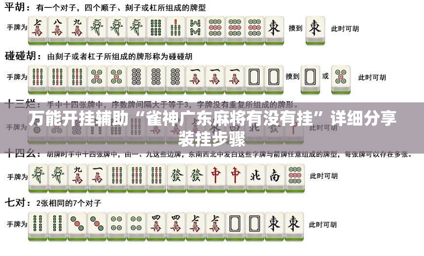 万能开挂辅助“雀神广东麻将有没有挂”详细分享装挂步骤