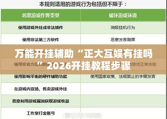 万能开挂辅助“正大互娱有挂吗”2026开挂教程步骤
