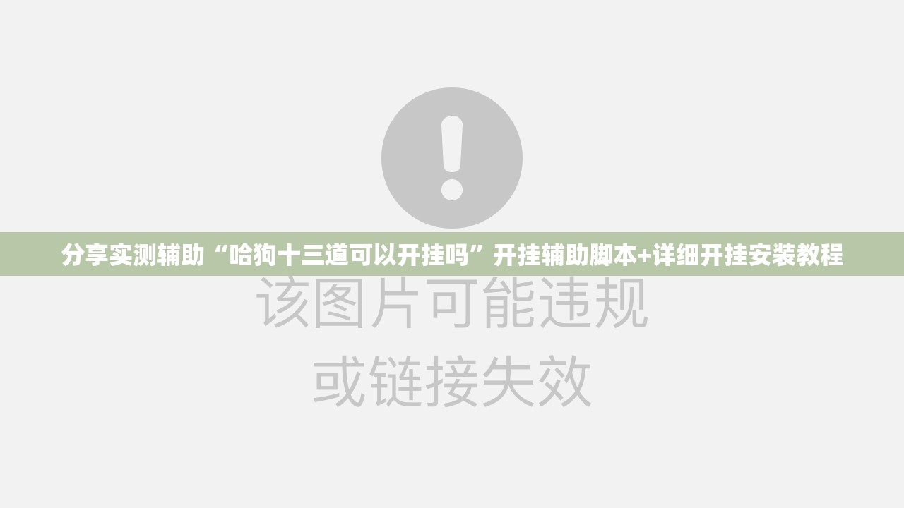 分享实测辅助“哈狗十三道可以开挂吗”开挂辅助脚本+详细开挂安装教程
