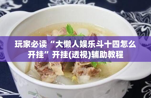 玩家必读“大懒人娱乐斗十四怎么开挂”开挂(透视)辅助教程