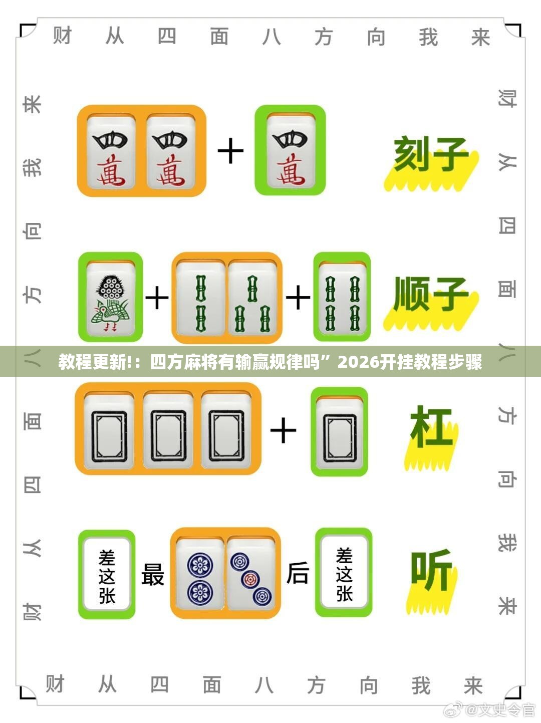 教程更新!：四方麻将有输赢规律吗”2026开挂教程步骤