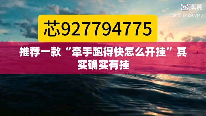 推荐一款“牵手跑得快怎么开挂”其实确实有挂