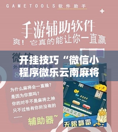 开挂技巧“微信小程序微乐云南麻将开挂免费软件”2026开挂教程步骤