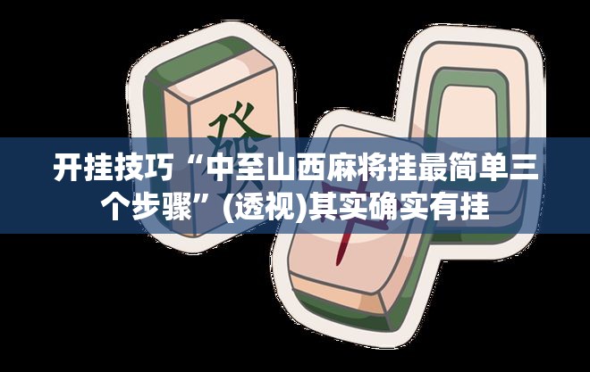 开挂技巧“中至山西麻将挂最简单三个步骤”(透视)其实确实有挂