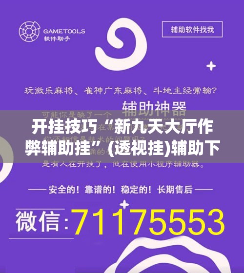 开挂技巧“新九天大厅作弊辅助挂”(透视挂)辅助下载教程