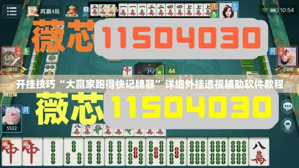 开挂技巧“大赢家跑得快记牌器”详细外挂透视辅助软件教程