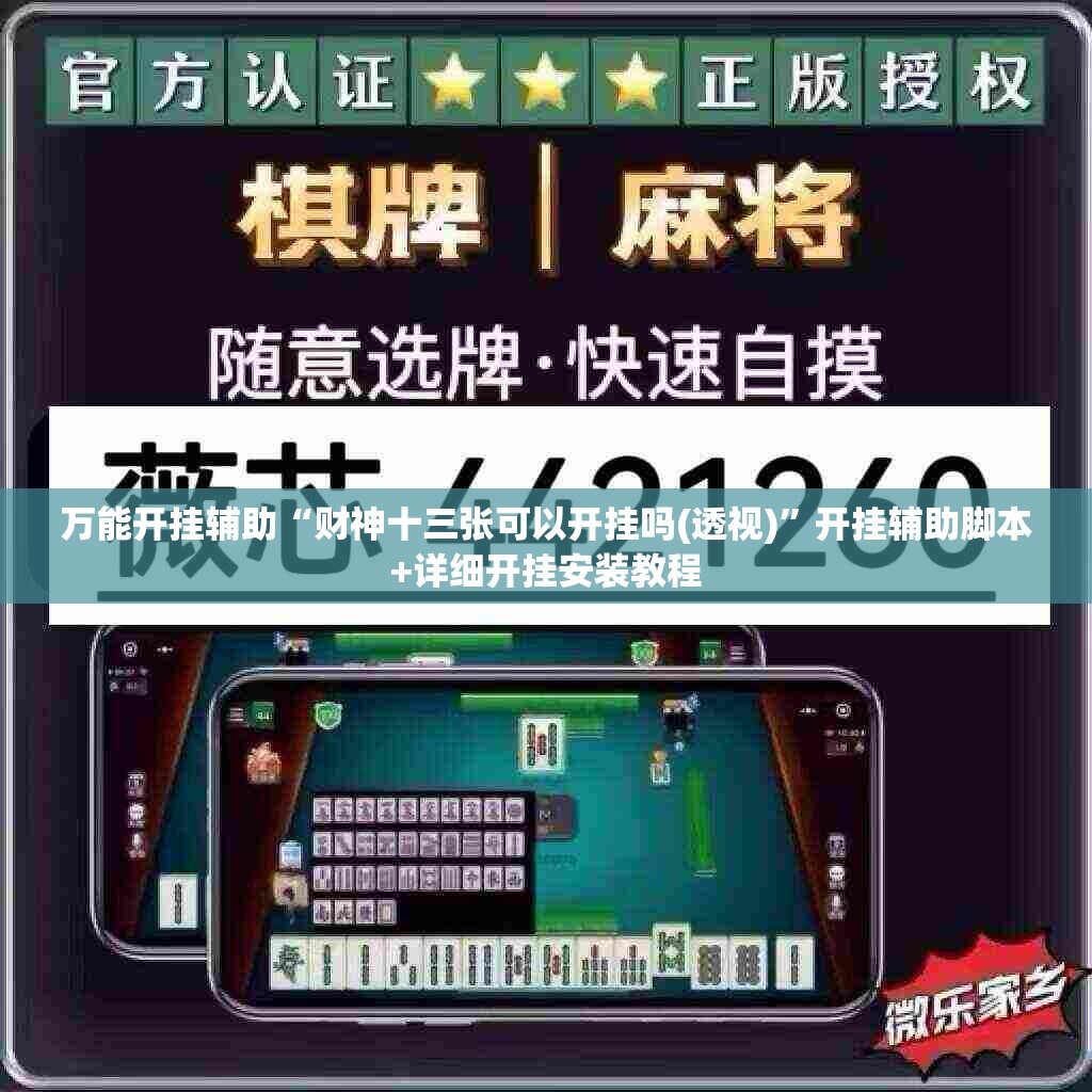 万能开挂辅助“财神十三张可以开挂吗(透视)”开挂辅助脚本+详细开挂安装教程