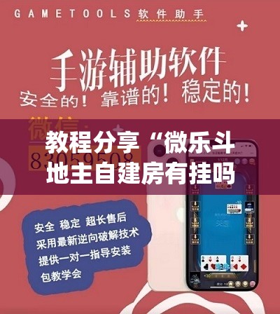 教程分享“微乐斗地主自建房有挂吗”(辅助神器)开挂详细教程