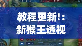 教程更新!：新猴王透视”(免费)开挂辅助教学(最新辅助开挂教程)