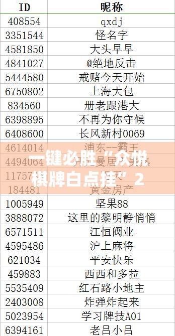 一键必胜“众悦棋牌白点挂”2026开挂教程步骤
