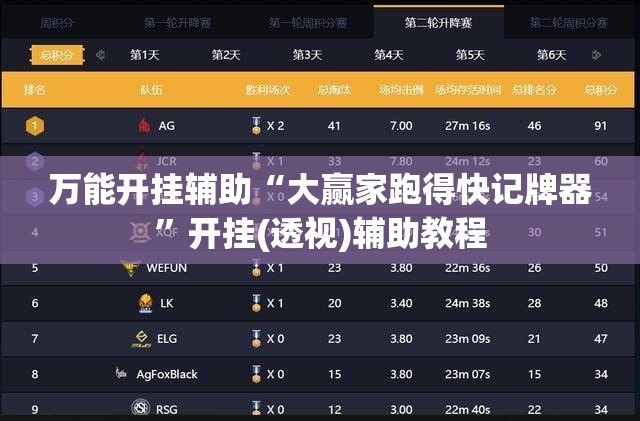 万能开挂辅助“大赢家跑得快记牌器”开挂(透视)辅助教程