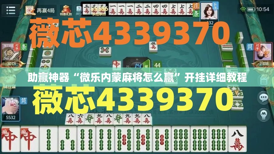 助赢神器“微乐内蒙麻将怎么赢	”开挂详细教程