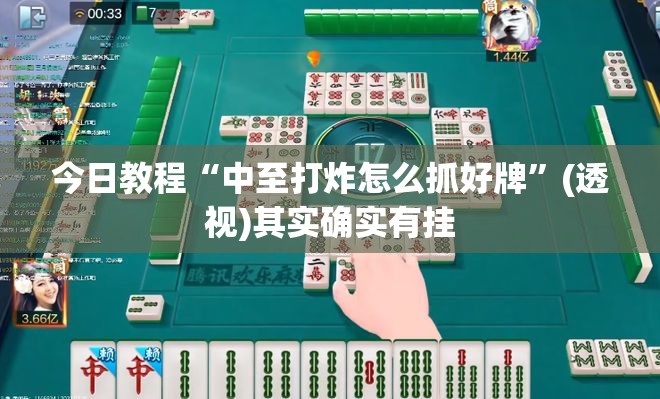 今日教程“中至打炸怎么抓好牌”(透视)其实确实有挂