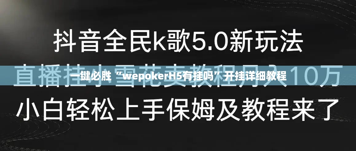 一键必胜“wepokerH5有挂吗”开挂详细教程