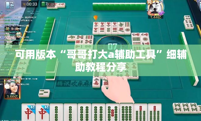 可用版本“哥哥打大a辅助工具”细辅助教程分享