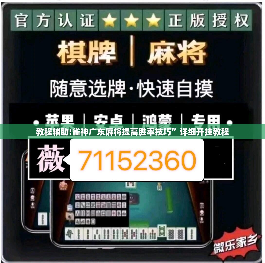 教程辅助!雀神广东麻将提高胜率技巧”详细开挂教程